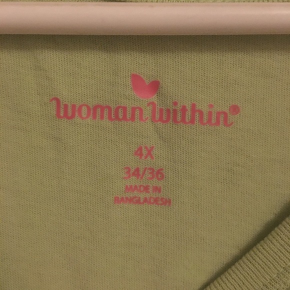 WOMAN within lite green shirt 4x. A-55 - Picture 3 of 3